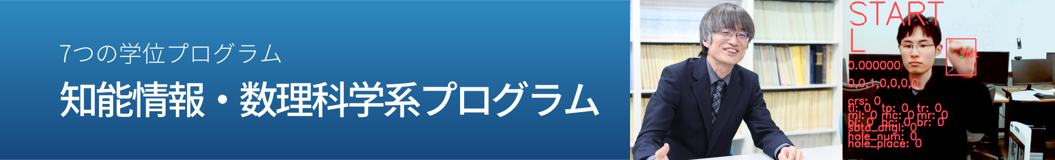 7つの学位プログラム　知能情報・数理科学系プログラム